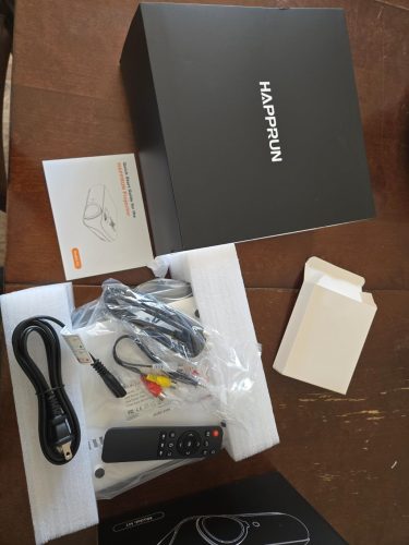 HAPPRUN 510G Projector: Google TV Projector with WiFi and Bluetooth, 4K Support, Netflix-Licensed, HDR 10+ photo review