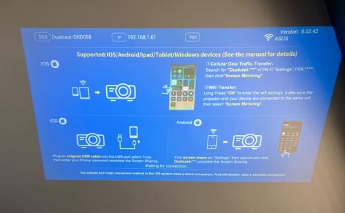 HAPPRUN F5: Upgraded Mirroring Projector photo review