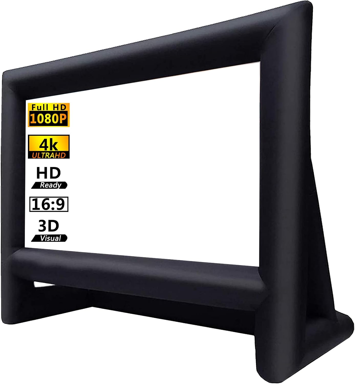 16FT aufblasbare Filmleinwand für Outdoor-Projektor - Front/Rückprojektion, schnell aufblasbar mit 180W Luftgebläse