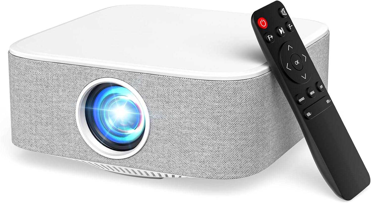 HAPPRUN 1080P Bluetooth al aire libre y proyector de cine en casa (HDMI / USB)