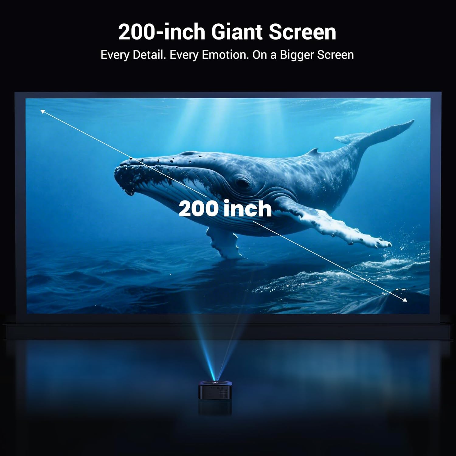 HAPPRUN Google TV 4K Smart Projector – 1500 ANSI HAPPRUN Google TV 4K Smart Projector – 1500 ANSI