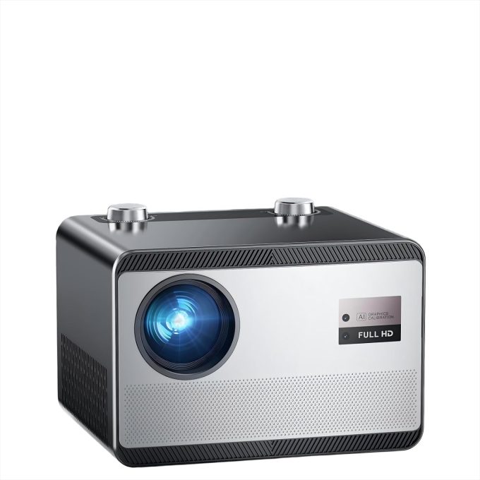 HAPPRUN Smart Projector – Netflix Licensed, 1500 ANSI, Auto Focus, WiFi 6, Bluetooth 5.2